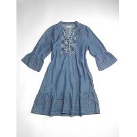 DENIM WOVEN DRESS